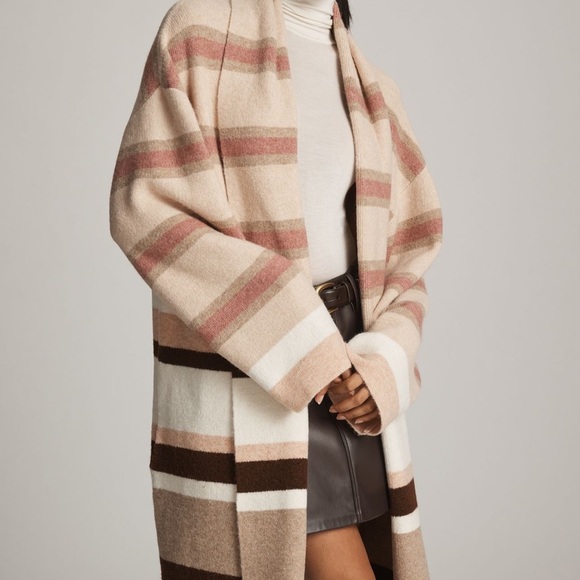 Anthropologie The Mariel Long lined striped color block cardigan - Picture 12 of 12